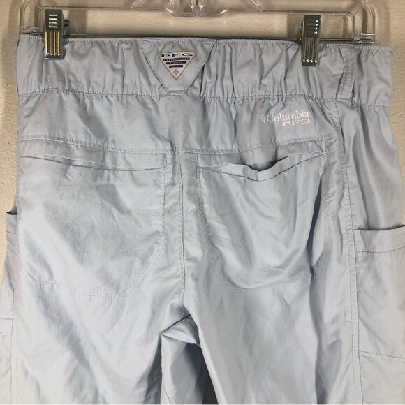 Columbia PFG Outdoor Pants Side Pockets Lightweight Blue 8 - Picture 7 of 9